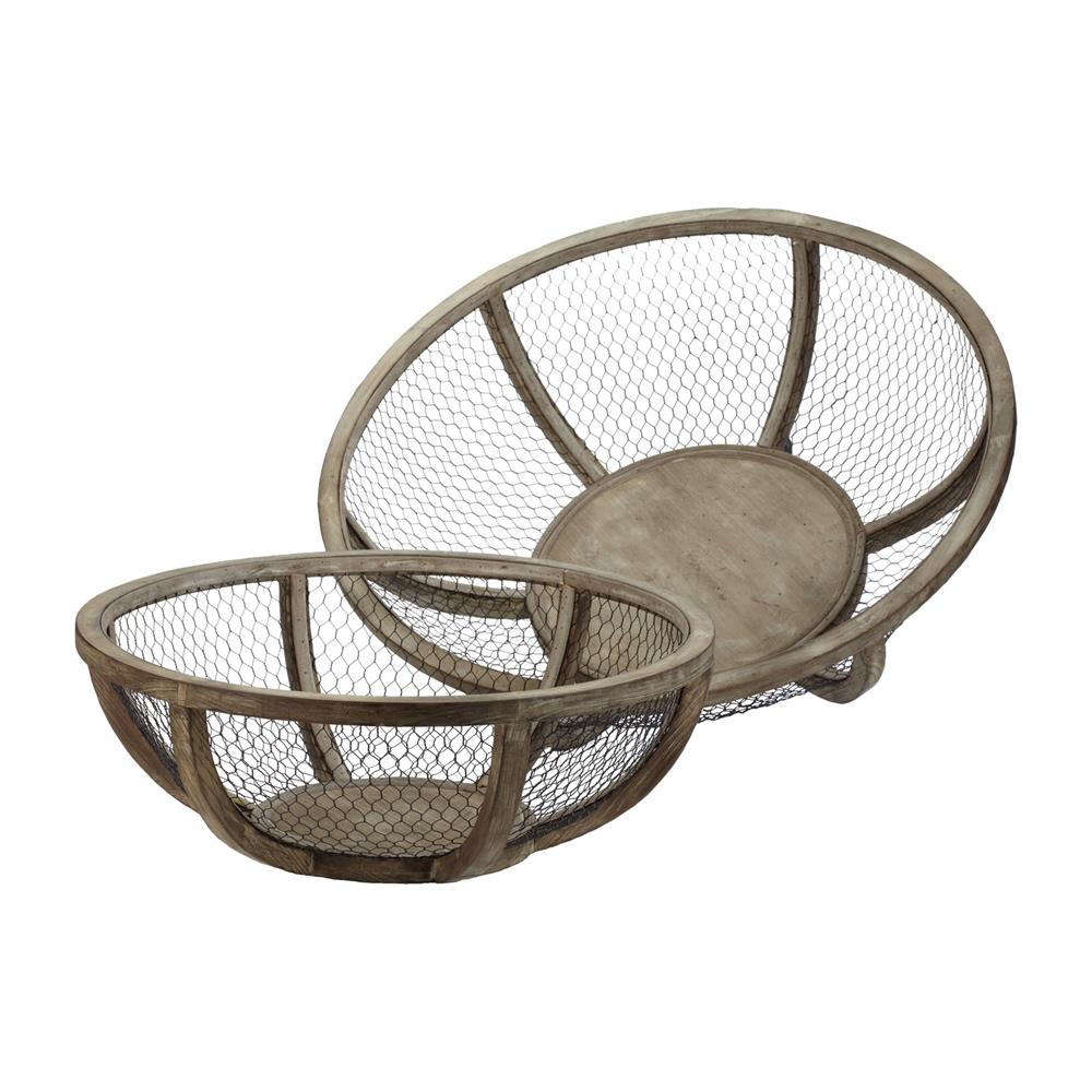 ELK Home 594018 Wire Atlas Dishes-Set Of 2 in Natural